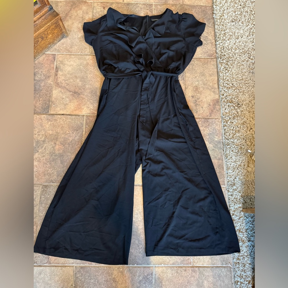 Lane Bryant Black Wide-Leg Jumpsuit